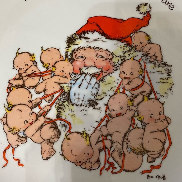 Vintage 1973 Kewpie Commemorative Christmas Plate”Let Joy be Everywhere You Are” - Picture 4 of 6